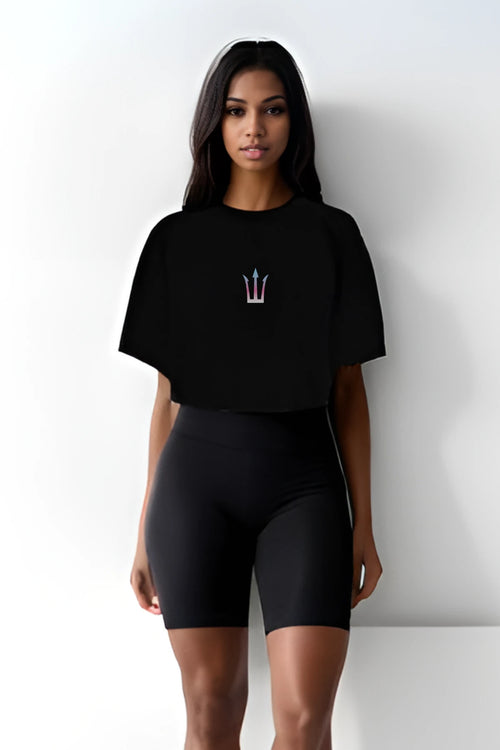 Active Oversize Crop Kadın T-shirt